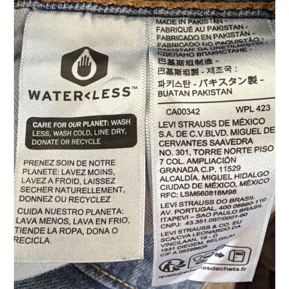 Levi's Jeans 505 Straight Leg Blue Denim Med Wash Mens Size 36x34